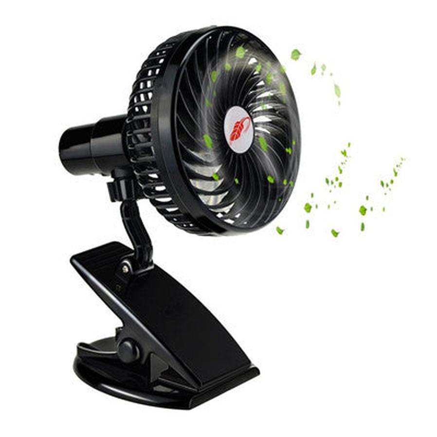 KTX-239891 Rechargeable Mini Portable Fan with 4 Blades, Silent Operation, 3 Speeds, USB Output for Strollers and Desks