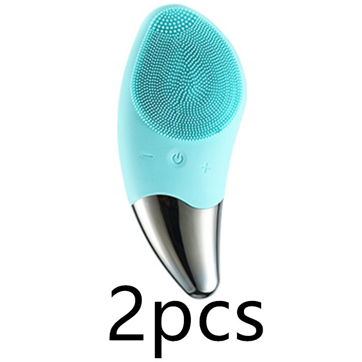 HKM-126675 Silicone Facial Cleansing Brush with Charging Function - Compact Size 131.2 x 56 mm, Ideal for Gentle Cleansing