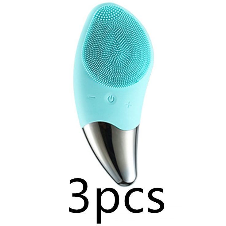 HKM-126675 Silicone Facial Cleansing Brush with Charging Function - Compact Size 131.2 x 56 mm, Ideal for Gentle Cleansing