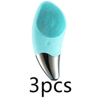 HKM-126675 Silicone Facial Cleansing Brush with Charging Function - Compact Size 131.2 x 56 mm, Ideal for Gentle Cleansing
