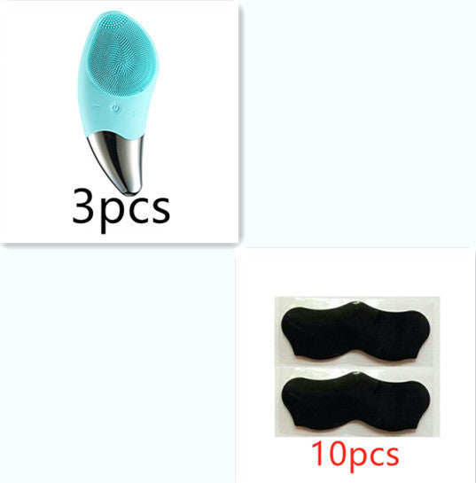 HKM-126675 Silicone Facial Cleansing Brush with Charging Function - Compact Size 131.2 x 56 mm, Ideal for Gentle Cleansing