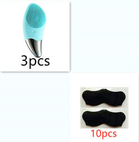 HKM-126675 Silicone Facial Cleansing Brush with Charging Function - Compact Size 131.2 x 56 mm, Ideal for Gentle Cleansing