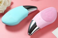 HKM-126675 Silicone Facial Cleansing Brush with Charging Function - Compact Size 131.2 x 56 mm, Ideal for Gentle Cleansing