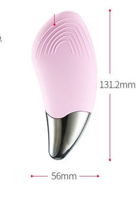 HKM-126675 Silicone Facial Cleansing Brush with Charging Function - Compact Size 131.2 x 56 mm, Ideal for Gentle Cleansing
