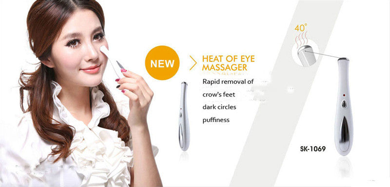 HKM-752211 Heat Therapy Eye Massager with Vibration for Crow's Feet and Dark Circles, Model 106SK1069