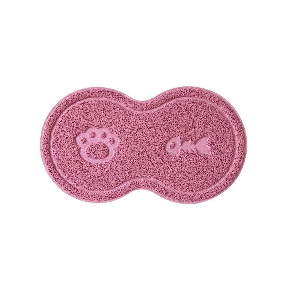 HKM-241363 Ceramic Pet Bowl with Silicone Mat for Mess-Free Feeding