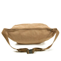 HKM-336403 Retro Canvas and Leather Belt Bag for Men - Large Capacity Outdoor Sports Chest Bag