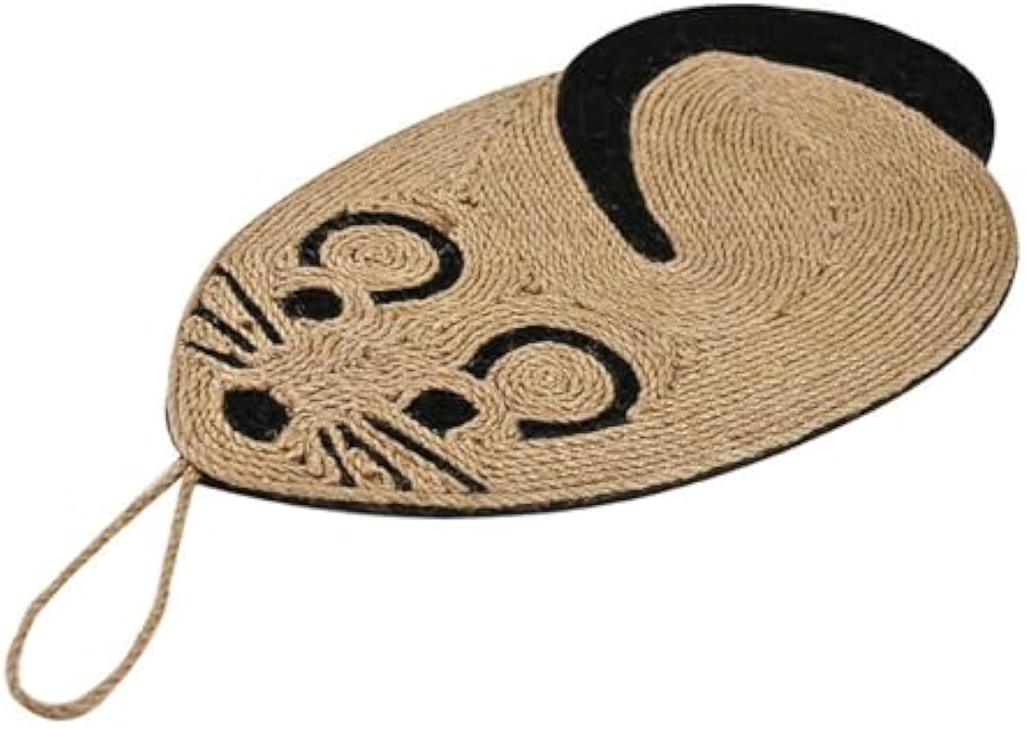 HKM-593235 Sisal Cat Scratch Pad in Mouse Shape - Durable Scratcher for Indoor Cats, Comfortable and Furniture Protector