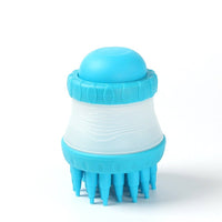 HKM-202067 Soft Silicone Dog Washing Brush with Built-in Shampoo Reservoir for Easy Bathing