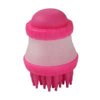 HKM-202067 Soft Silicone Dog Washing Brush with Built-in Shampoo Reservoir for Easy Bathing