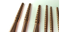 HKM-053203 6-Piece Fish Scale Honeycomb Makeup Brush Set with Nylon Bristles and Portable Plastic Handles
