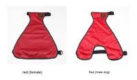 HKM-557587 Waterproof Bellyband Pet Apron in Red, Green, and Orange for Dogs - Casual Polyester Clothing