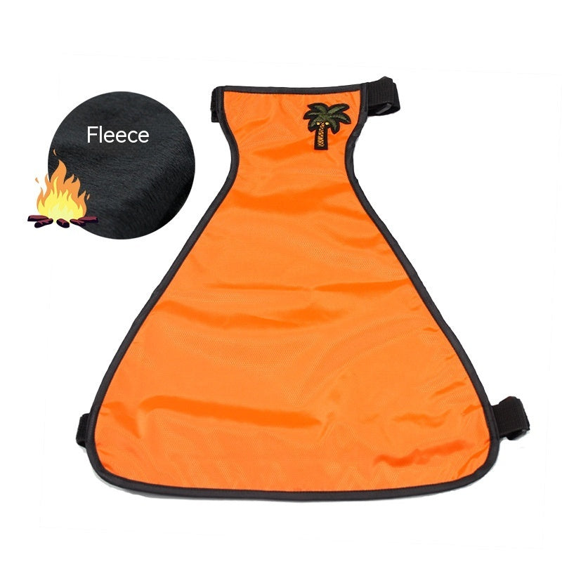 HKM-557587 Waterproof Bellyband Pet Apron in Red, Green, and Orange for Dogs - Casual Polyester Clothing