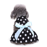 HKM-526611 Stylish Polka Dot Pet Skirt Summer Dress for Dogs - Watermelon & Strawberry Design, Made from Polyester