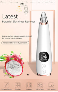 HKM-553299 Blackhead Remover Vacuum with Multiple Tips for Effective Cleansing and Pore Shrinking