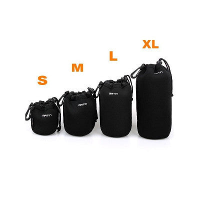 KTX-463379 SLR Camera Lens Bag - Protective Cover in Multiple Sizes (S, M, L, XL) for Diameter Up to 10cm