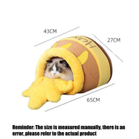 HKM-594579 Comfortable Memory Foam Cat Bed with Removable Cushion - Washable Pet Furniture Design
