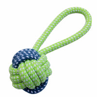 HKM-447379 Colorful Hand-Woven Cotton Rope Dog Bite Toy Set