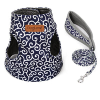 HKM-187219 Japanese Style Cat Harness with Adjustable Traction Rope for Comfort and Safety