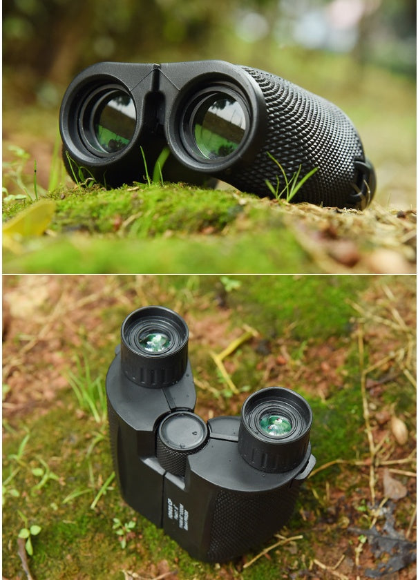 KTX-872403 10x25 High-Definition Mini Portable Outdoor Binoculars with Low-Light Night Vision