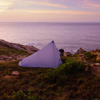 HKM-760403 Silicone Coated Pyramid Tent for Outdoor Camping Activities