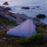 HKM-760403 Silicone Coated Pyramid Tent for Outdoor Camping Activities