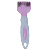 HKM-412179 Stainless Steel Dog and Cat Grooming Comb with Massage Function and Knot Remover Tool