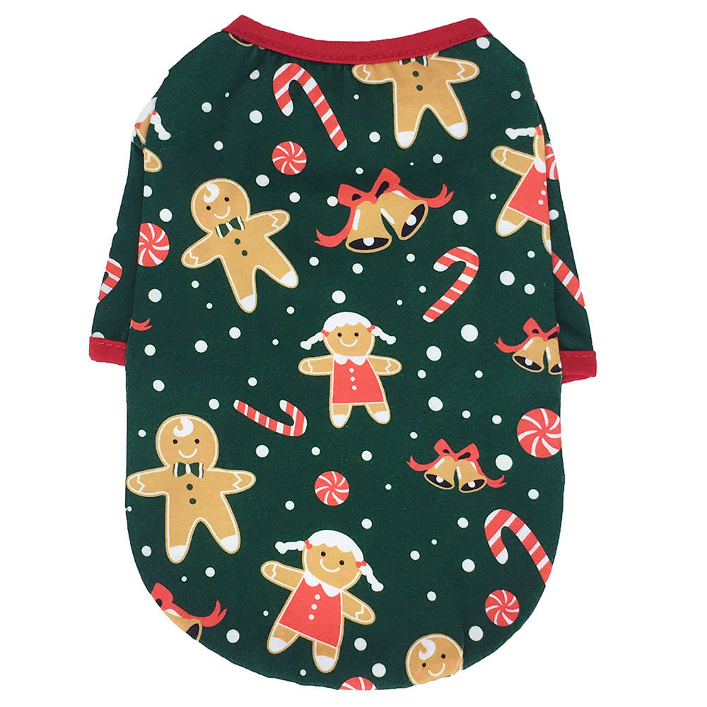 HKM-474579 Christmas Cotton Dog Clothes for Festive Cheer