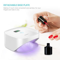 HKM-828691 Wireless Nail Phototherapy Machine with 6000mAh Battery and Dual Light Source
