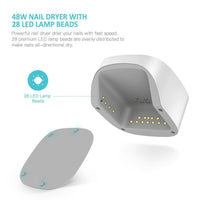 HKM-828691 Wireless Nail Phototherapy Machine with 6000mAh Battery and Dual Light Source