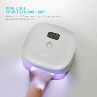 HKM-828691 Wireless Nail Phototherapy Machine with 6000mAh Battery and Dual Light Source