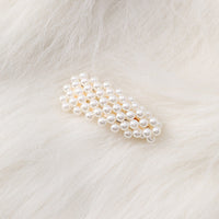 HKM-310099 Elegant Pearl Triangle Hairpin – Alloy Side Clip Accessory