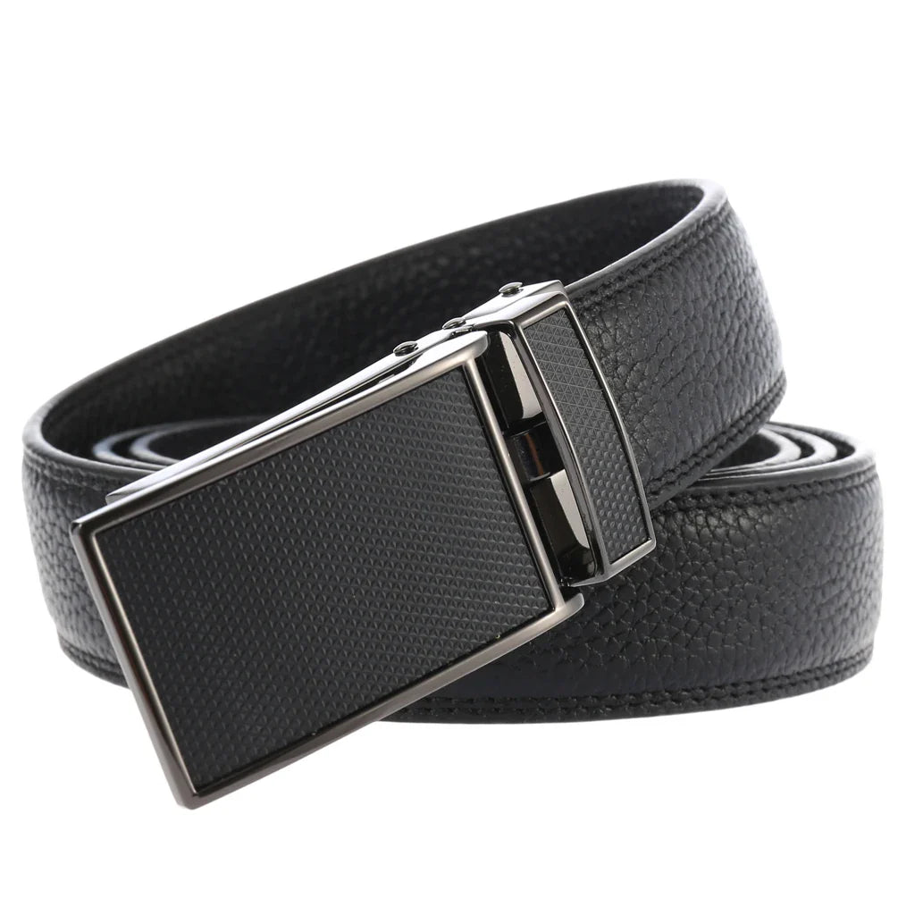 HKM-610899 Men's Automatic Ratchet Belt with Custom Printing Capability