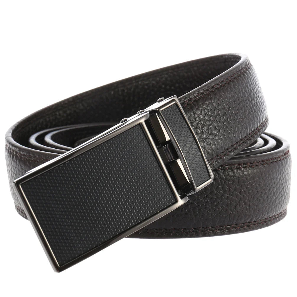 HKM-610899 Men's Automatic Ratchet Belt with Custom Printing Capability