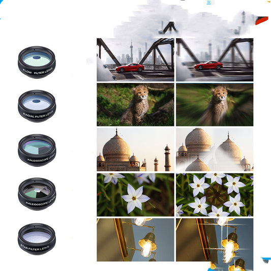 KTX-970643 Universal 10-in-1 Polarization Cell Phone Lens Set for Enhanced Photography