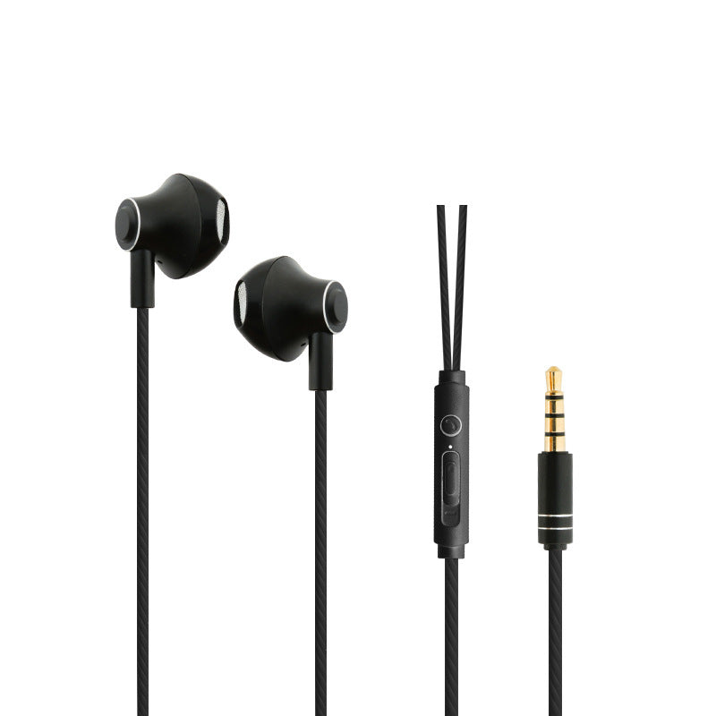 KTX-571987 Universal In-Ear Headphones with Metal Design and 3.5mm Straight Plug for Sports Use