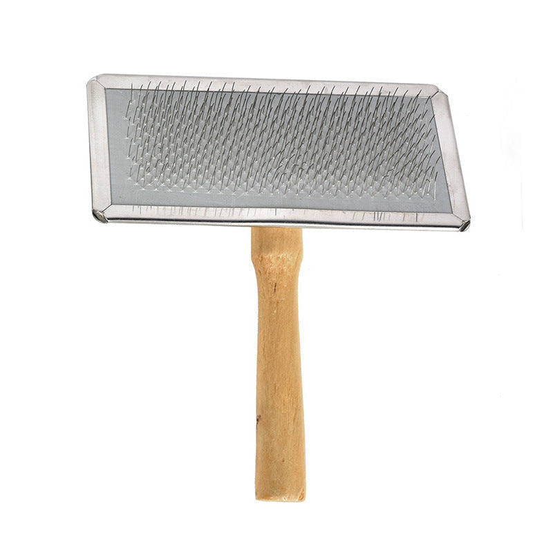 HKM-621139 Wooden Comb with Stainless Steel Needles for Dogs and Cats