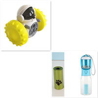 HKM-541075 Interactive Multifunctional Pet Feeding Toy Car for Dogs and Cats - Slow Food IQ Development Toy