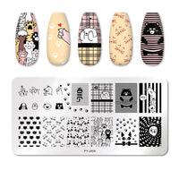 HKM-924691 Manicure Stainless Steel Nail Art Printing Plate with Transfer Technique