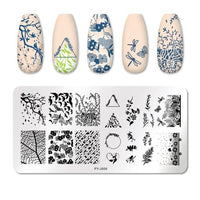 HKM-924691 Manicure Stainless Steel Nail Art Printing Plate with Transfer Technique