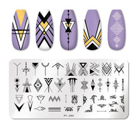 HKM-924691 Manicure Stainless Steel Nail Art Printing Plate with Transfer Technique