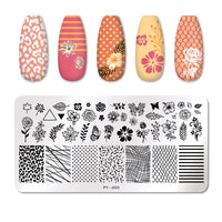 HKM-924691 Manicure Stainless Steel Nail Art Printing Plate with Transfer Technique