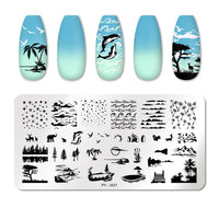 HKM-924691 Manicure Stainless Steel Nail Art Printing Plate with Transfer Technique