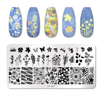 HKM-924691 Manicure Stainless Steel Nail Art Printing Plate with Transfer Technique