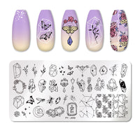 HKM-924691 Manicure Stainless Steel Nail Art Printing Plate with Transfer Technique