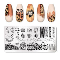 HKM-924691 Manicure Stainless Steel Nail Art Printing Plate with Transfer Technique