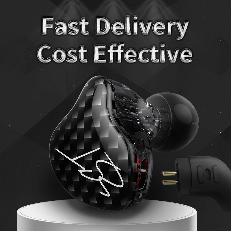 KTX-984467 In-Ear Subwoofer Headphones with Medical Grade Silicone Sleeves and TPE Cable