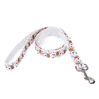 HKM-526099 Multicolor Dog Leash with Check Stripe Design - 2.5cm Width, Imitation Nylon Towing Rope
