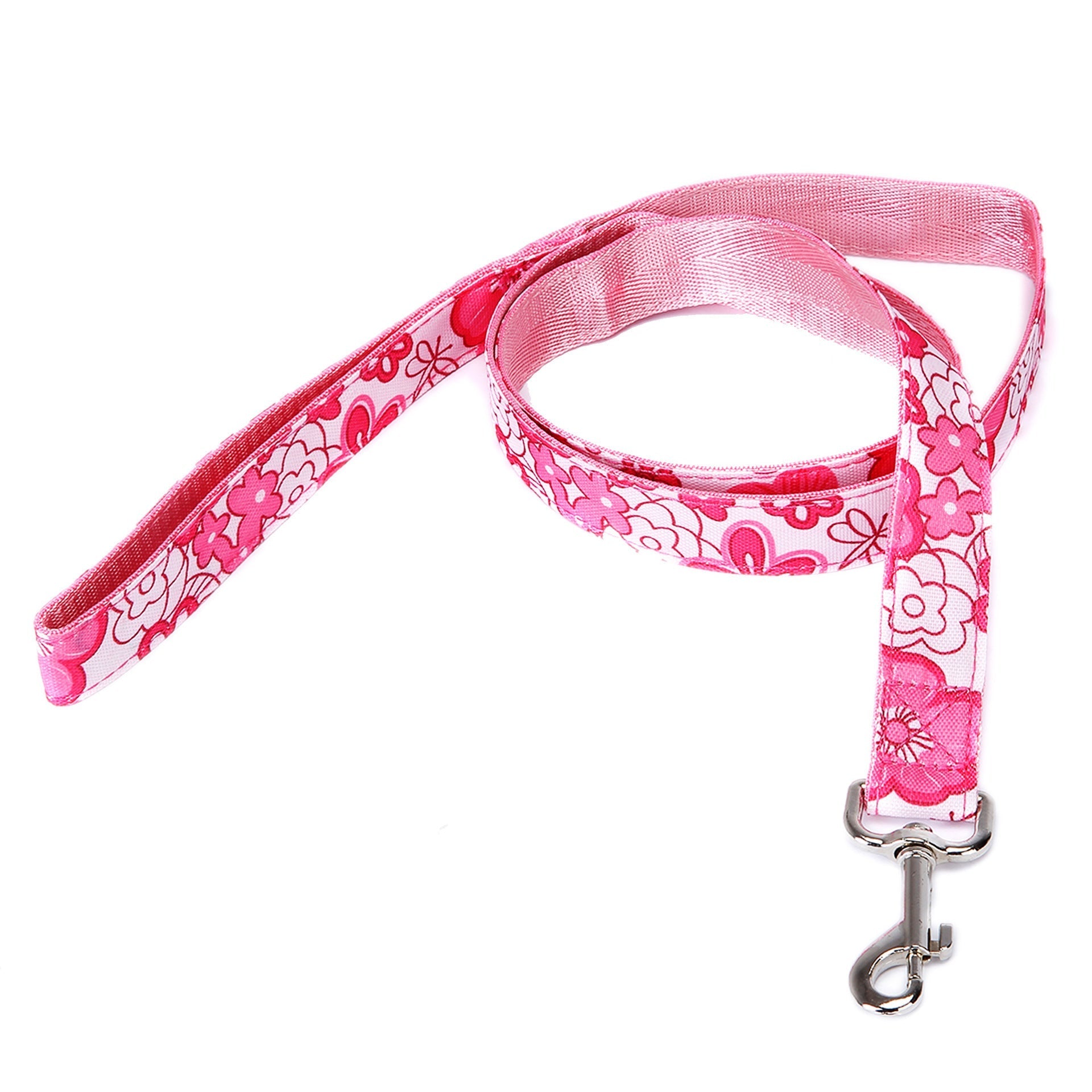 HKM-526099 Multicolor Dog Leash with Check Stripe Design - 2.5cm Width, Imitation Nylon Towing Rope