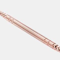 HKM-431955 Rose Gold Double-Headed Stainless Steel Ear Pick with Spiral Design